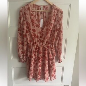 NWT GENTLE FAWN Floral Print Long Sleeve "Camilla" Dress